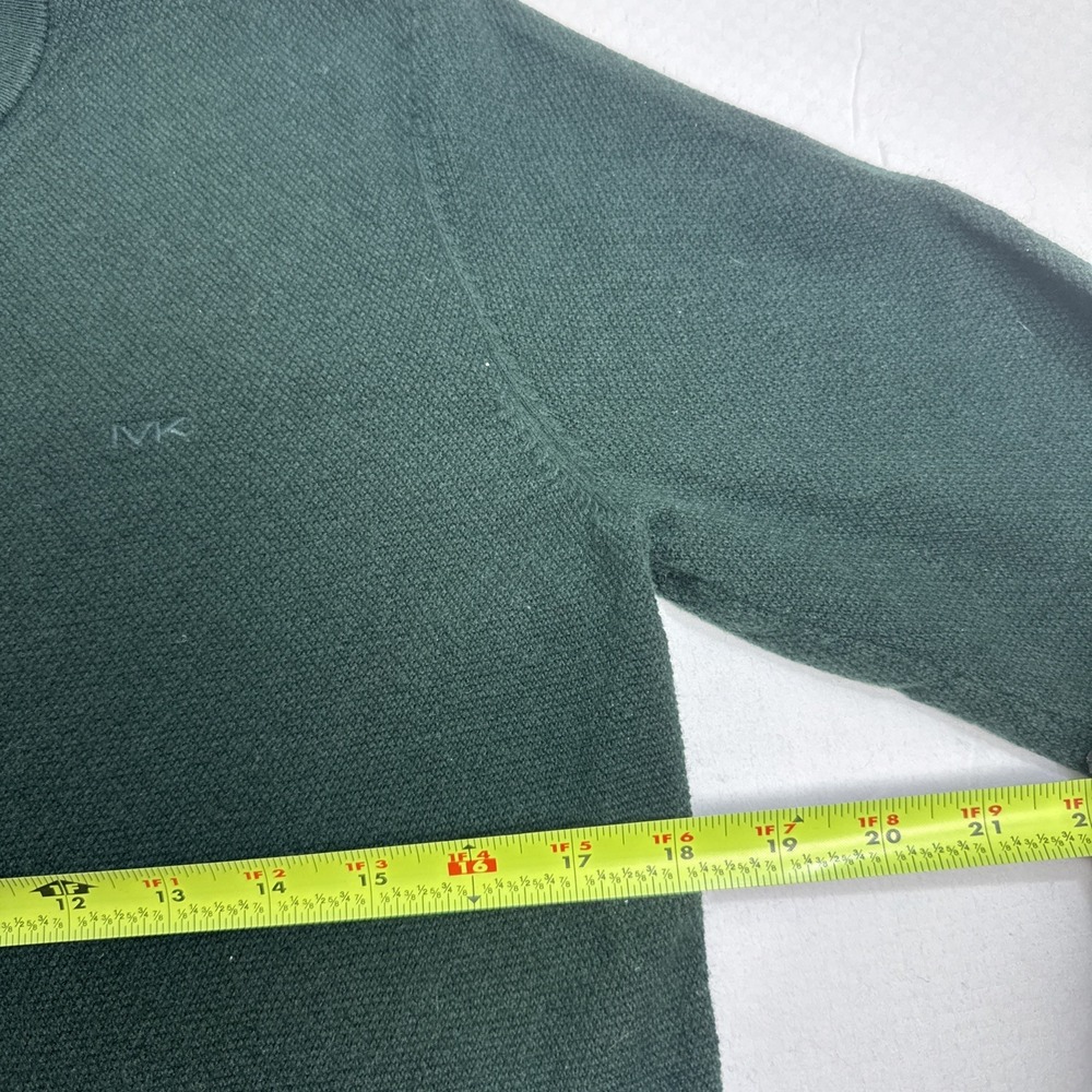 Michael Kors Men's Long sleeves Knitted Cotton‎ Wool Sweater Sz M Green - Picture 3 of 6